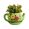 6 3/4" x 4" DIY Ceramic Teapot-Shaped Flower Planters - 12 Pc. Image 1