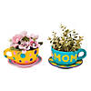 6 3/4" x 4" DIY Ceramic Teapot-Shaped Flower Planters - 12 Pc. Image 4