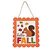 6 3/4" x 7 3/4" Hello Fall Squirrel & Acorns Foam Sign Craft Kit - Makes 12 Image 1