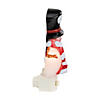 6.5" White and Red Snowman in Black Top Hat Christmas Night Light Image 2