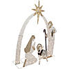 6.75' LED Lighted Holy Family Nativity Scene Outdoor Christmas Decoration Image 1