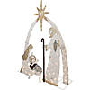 6.75' LED Lighted Holy Family Nativity Scene Outdoor Christmas Decoration Image 2