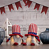 6.75" Lighted Americana Boy 4th of July Patriotic Gnome Image 1