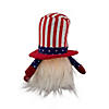 6.75" Lighted Americana Boy 4th of July Patriotic Gnome Image 4
