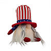 6.75" Lighted Americana Girl 4th of July Patriotic Gnome Image 3