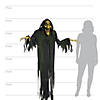 6' Animated Hanging Witch Halloween Decoration Image 1