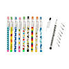 6" Bulk 50 Pc. Colorful Designs Stacking Point Pencil Assortment Image 1