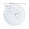6" Clear Flair Plastic Pastry Plates (126 Plates) Image 2