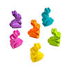 6-Color Bunny-Shaped Crayons - 24 Pc. Image 1