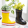 6" DIY Paintable All-Occasion Ceramic Boot Planters - 12 Pc. Image 3