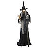 6 Ft. Animated Lunging Haggard Witch Halloween Decoration Image 3