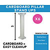 6 Ft. Bulk 3D Marble-Look Fluted Pillar Cardboard Stand-Ups - 6 Pc. Image 2