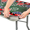 6 Ft. Casino Fitted Rectangle Plastic Tablecloth Image 1