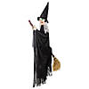 6 Ft. Lifesize Flying Witch Outdoor Animated Prop Image 1