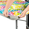 6 Ft. Tie-Dye Fitted Rectangle Plastic Tablecloth Image 1