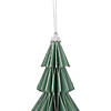 6" Glittered Green Christmas Tree Ornament Image 3