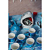 6 oz. Molded Jawsome Shark Reusable BPA-Free Plastic Cups with Lids & Straws - 12 Ct. Image 1