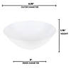 6 oz. Solid White Organic Round Disposable Plastic Dessert Bowls (90 Bowls) Image 2