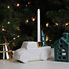 6 White Ceramic Truck with Christmas Tree Taper Candlestick Holder Image 2