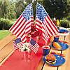 6" x 4" Bulk 72 Pc. Small Plastic American Flags on Plastic Sticks Image 3