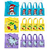 6" x 6" Mini Nonwoven Dr. Seuss&#8482; Tote Bags - 12 Pc. Image 1
