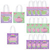 6" x 6" Mini Tea Party Nonwoven Tote Bags - 12 Pc. Image 1