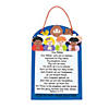6" x 9" The Lord&#8217;s Prayer Hanging Sign Foam Craft Kit- Makes 12 Image 1