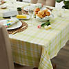 60" X 104" Lemon Bliss Plaid Tablecloth Image 3