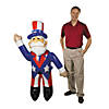 64" Jumbo Inflatable Uncle Sam in Red, White & Blue Suit Decoration Image 1