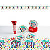 67 Pc. Birthday Burst Party Tableware Kit for 8 Guests Image 1