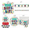 67 Pc. Birthday Burst Party Tableware Kit for 8 Guests Image 1
