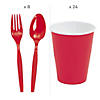 67 Pc. Birthday Burst Party Tableware Kit for 8 Guests Image 2