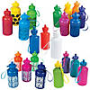 7 1/2" 18 - 20 Oz. Bulk  60 Ct. Colorful Water Bottle Assortment Image 1