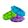 7 1/2" Lotsa Pops Popping Toy Assorted Colors Silicone Bracelets - 12 Pc. Image 1
