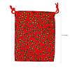 7 1/2" x 10" Small Holiday Print Drawstring Bags - 36 Pc. Image 1