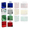 7 1/2" x 9" Medium Metallic & Polka Dot Gift Bag Kit - 24 Pc. Image 1