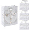 7 1/2" x 9" Medium Religious Cross Paper Gift Bags - 12 Pc. Image 1