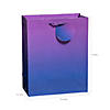 7 1/4" x 3 1/2" x 9" Medium Ombre Paper Gift Bags with Tags - 12 Pc. Image 1
