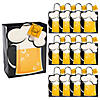 7 1/4" x 9" Medium Beer Mug Paper Gift Bags with Tag - 12 Pc. Image 1