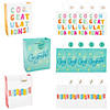 7 1/4" x 9" Medium Congratulations Gift Bags with Tag - 12 Pc. Image 1