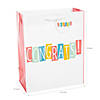 7 1/4" x 9" Medium Congratulations Gift Bags with Tag - 12 Pc. Image 1