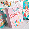 7 1/4" x 9" Medium Eat Cake Paper Gift Bags with Gift Tags - 12 Pc. Image 2