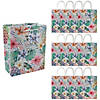 7 1/4" x 9" Medium Elevated Luau Party Paper Gift Bags - 12 Pc. Image 1
