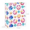 7 1/4" x 9" Medium Multicolor Printed Paper Gift Bags - 12 Pc. Image 1