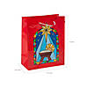 7 1/4" x 9" Medium Nativity Stained Glass Gift Bags - 12 Pc. Image 1