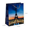 7 1/4" x 9" Medium Paris Paper Gift Bags - 12 Pc. Image 1
