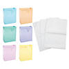 7 1/4" x 9" Medium Pastel Paper Gift Bags & Tissue Paper Kit - 72 Pc. Image 1