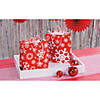 7 1/4" x 9" Medium Red & White Snowflake Gift Bags with Tags - 12 Pc. Image 1