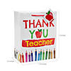 7 1/4" x 9" Medium Thank You Teacher Paper Gift Bags - 12 Pc. Image 1