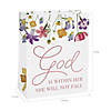 7 1/4" x 9" Medium Woman of Faith Paper Gift Bags - 12 Pc. Image 1